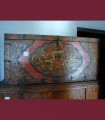 443 - Antico baule tibetano, 17th secolo, cm L131 x A60 x P52