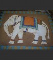 500 - Peinture à la détrempe sur le coton, ère Mughal, cm170x210, Inde du Nord-ouest