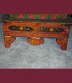 506 - Antico tavolino da High Lama, 17 secolo, misure cm L105 x A49 x P57