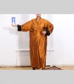 704 - Giacca-Spolverino kimono, lungo, taffetà di seta