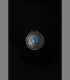 893 - Antique Afghan pendant - silver and turquoise  (early 20th century)