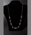 924 - Antica collana, argento, filigrana, Yemen