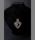 926 - Rare Turkmen Silver and Lapis lazuli Pendant