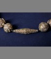 932 - Antica collana, argento, fusione cava, 18th secolo, Tibet