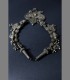 936 - Ancient and rare necklace in molten silver (late 18th century)