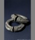 954 - Antica coppia di bracciali, argento, Rajasthan, 18th secolo, India