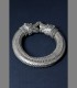 031 - Antico bracciale nuziale Maharani, argento, vetro di Aleppo, Udaipur, 18th secolo, India