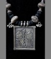 977 - Antica collana rituale, argento, Madurai, 19th secolo, India