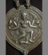 1002 - Antica placca pettorale, argento, divinità Indù, 18th secolo, India