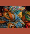 1091 - Stoles in pure silk knotted and dyed