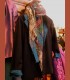 1100 - Printed pashmina and silk stole(A), and Reversible Jacket in pashmina and silk (B)