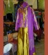 1131 - Scialle in chiffon di seta, gonna lunga in taffetà di seta e giacca in broccato di seta