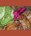 1133 - Stoles in pure silk knotted and dyed