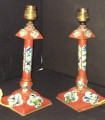 286 - Sold Inlaid lamps sockets, Kangxi period, Qing dinasty (China)